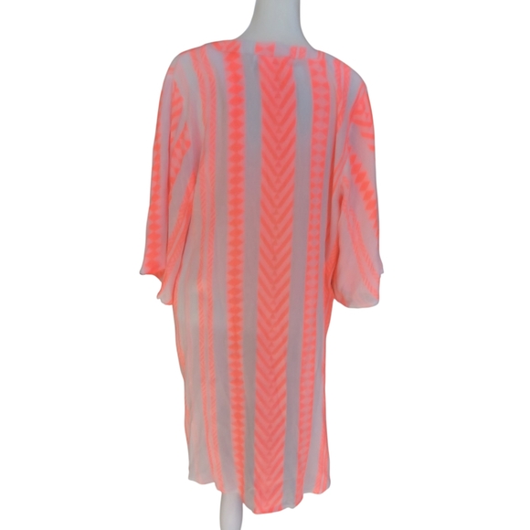 Goa Beachwear by Japna Women’s Coral Pink Beach Cover-Up Tunic Size XL - Picture 3 of 9